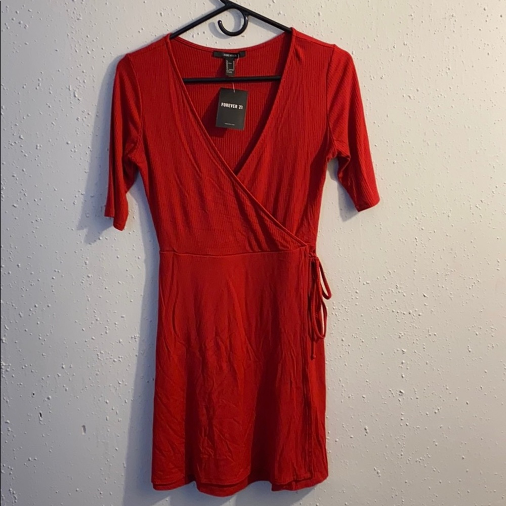 Forever 21 Knit Red Dress